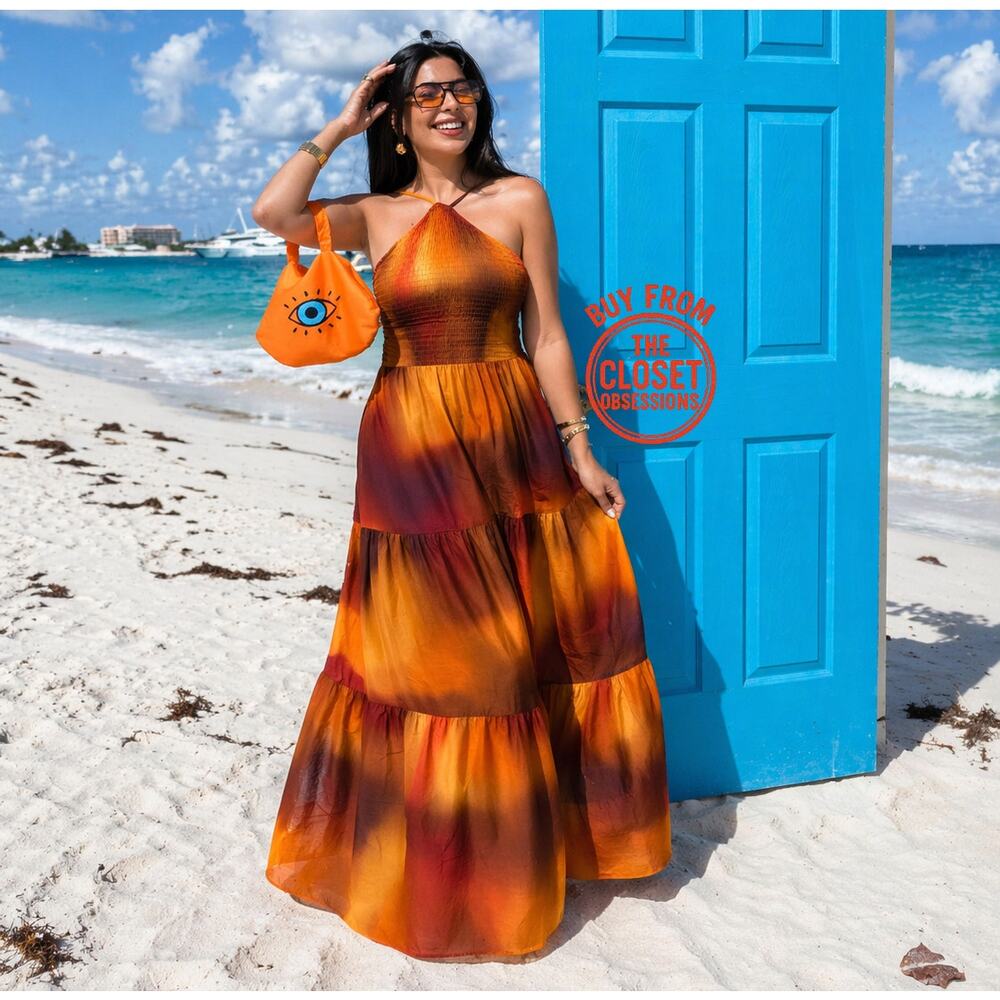 RARE!!! ZARA BLOGGER FAVE!!! Halter Maxi Dress NWT (Size M) - Picture 3 of 16